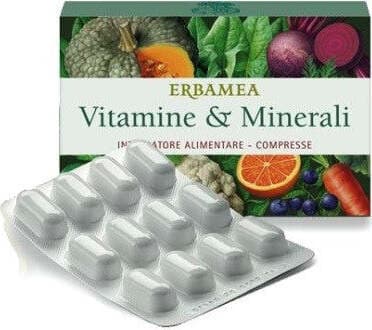 VITAMINE-E-MINERALI-integratore-alimentare-24-compresse-Erbamea