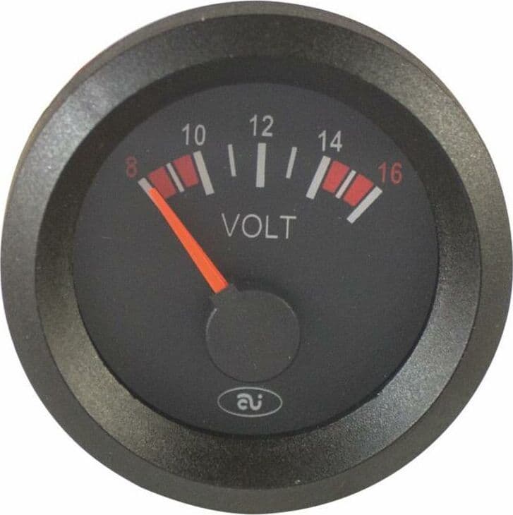 Voltmetro-analogico-8-16V-Ø52-12V-Confezione-da-1pz