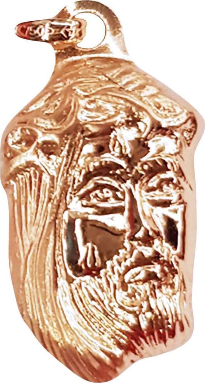 Volto di Cristo Pendente in Oro Giallo 18Kt Au 750 millesimi Gesù Ciondolo Religioso per Collana 2.7 cm Made in Italy Artigianale in Ciondoli E B Gioielli - Siderno, commercioVirtuoso.it