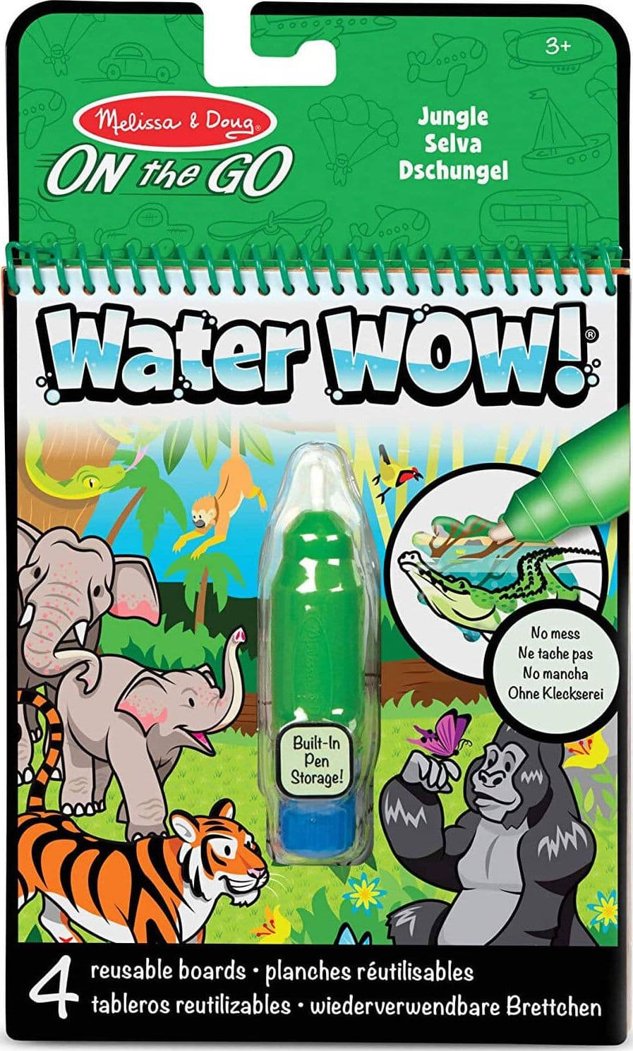 Water Wow Libro da Colorare con Pennarello Ricaricabile ad Acqua Melissa & Doug 25,5 x 15 x 10 cm Giochi e giocattoli/Attività creative/Kit per il fai da te/Kit di pittura Papau - Giammoro, Commerciovirtuoso.it