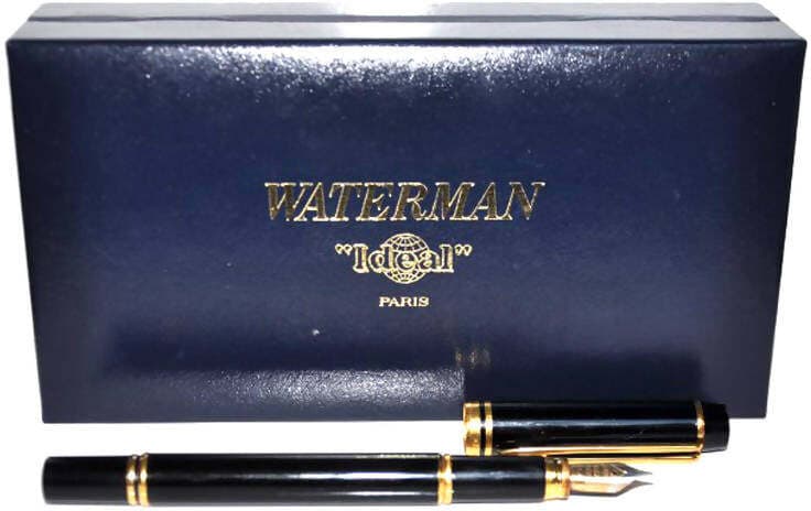 Waterman Hémisphère Penna Stilografica, Nero Lucido con Finiture in Oro, Confezione Regalo in Penne stilografiche Cartoleria Soluzione - Milazzo, commercioVirtuoso.it
