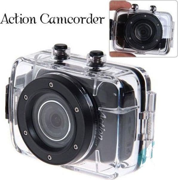 WATERPROOF ACTION CAMCORDER SPORT MACCHINA FOTOGRAFICA HD IMPERMEABILE DISPLAY Trade Shop italia - Napoli, Commerciovirtuoso.it