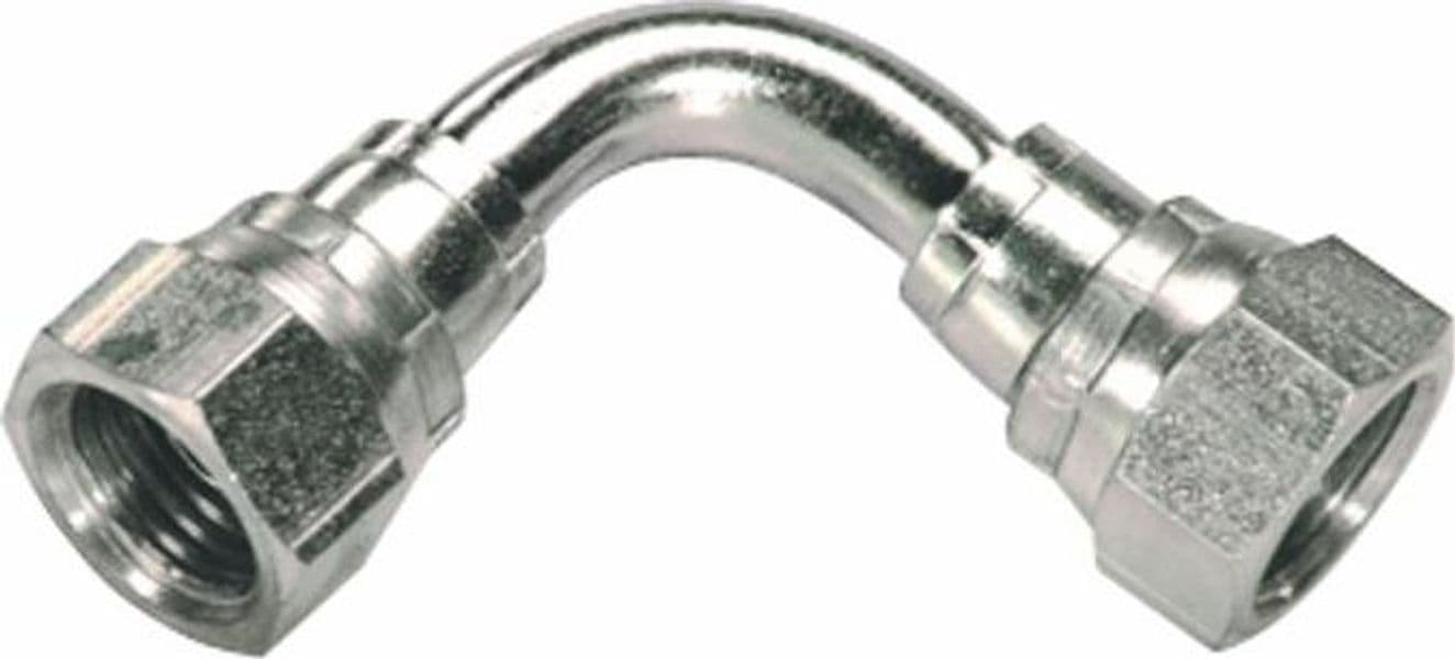 Adattatore femmina/femmina 90° da 1/2". Confezione da 2pz