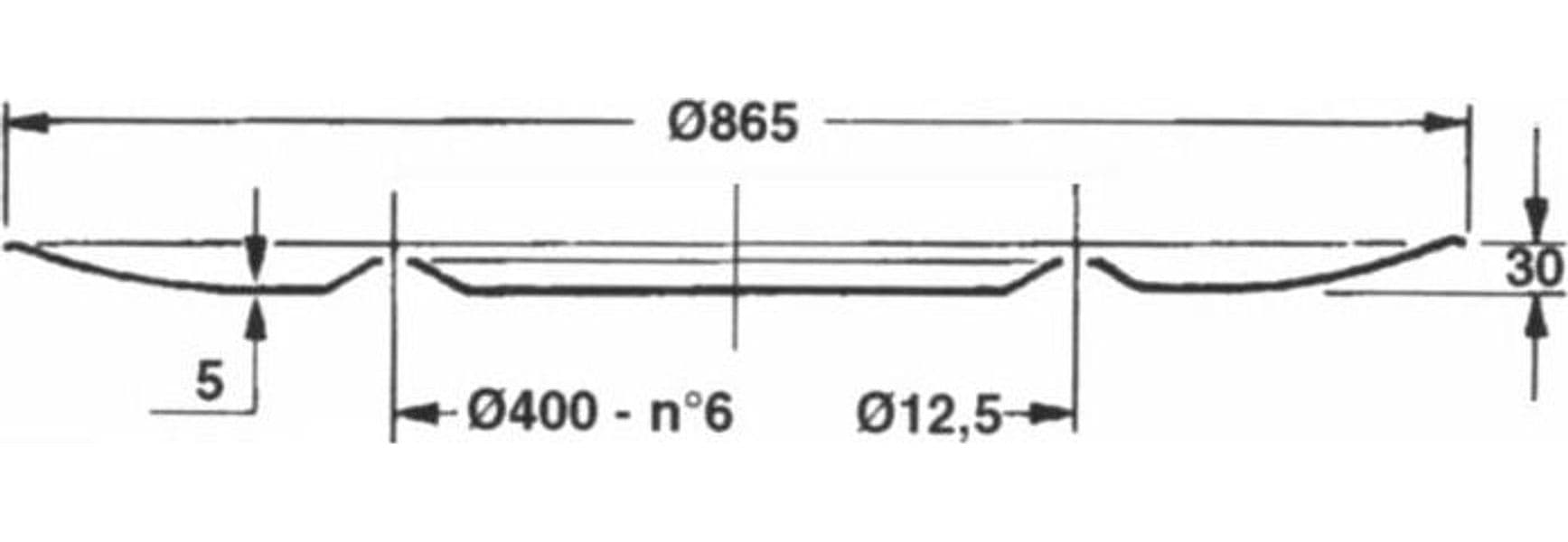 Disco folle adattabile Pz TT020 Ø 865