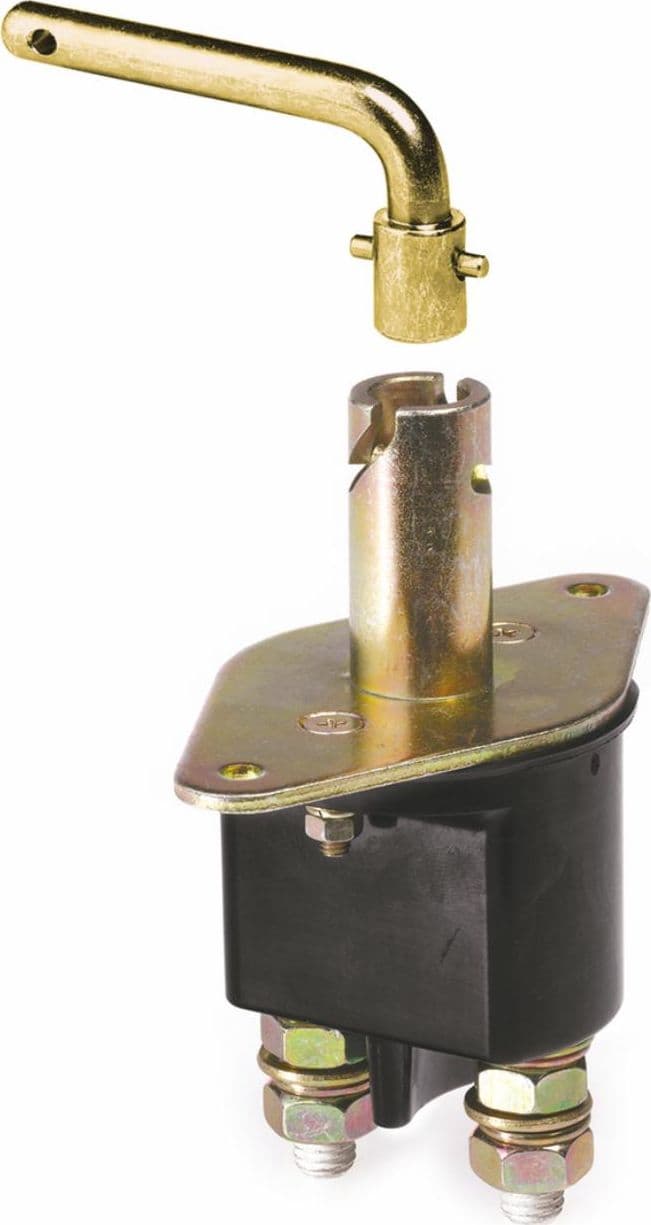 Interruttore staccabatteria ad azionamento manuale con leva estraibile 250A in Interruttori batteria GardenStore - Novellara, commercioVirtuoso.it