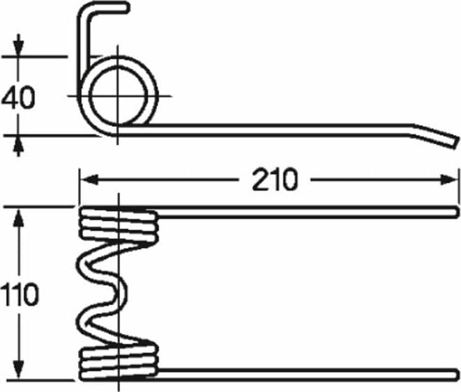 Dente pick-up per rotopressa Ø 5,5mm adattabile Italo Svizzera in Autocategorizzazione GardenStore - Novellara, commercioVirtuoso.it