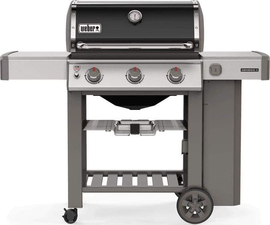 Weber Barbecue a Gas GPL Genesis E-310 GBS Acciaio Nero con Ruote Girevoli Giardino e giardinaggio/Barbecue e picnic/Barbecue e affumicatori/Barbecue da giardino e terrazza/Barbecue a gas Ogomondo - Martina Franca, Commerciovirtuoso.it