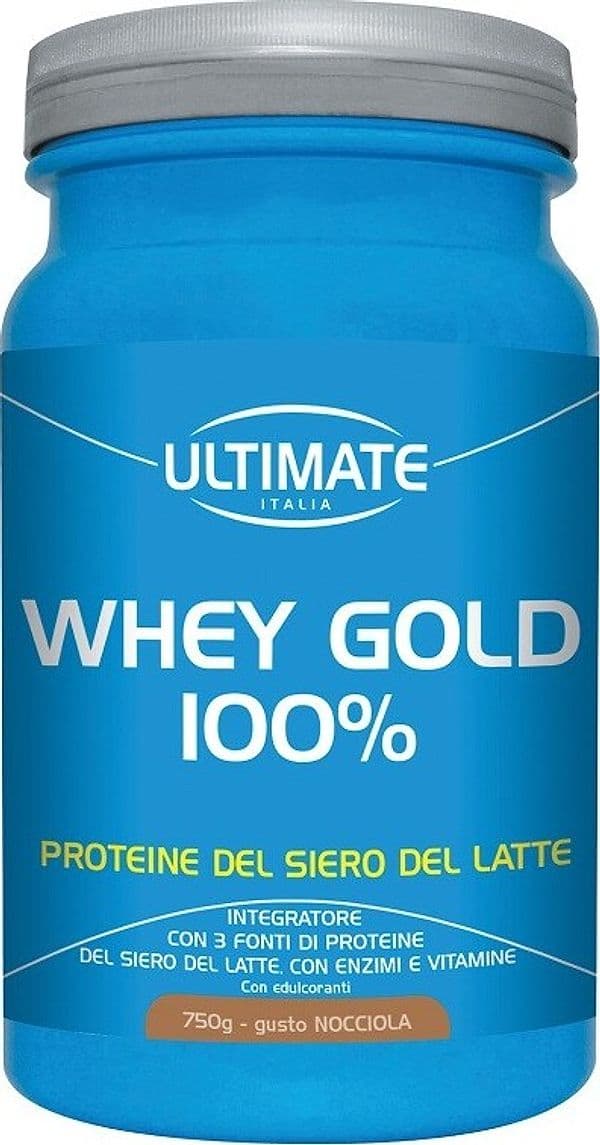 WHEY-GOLD-100%-NOCCIOLA-integratore-alimentare-in-polvere-750-g-Ultimate-Italia