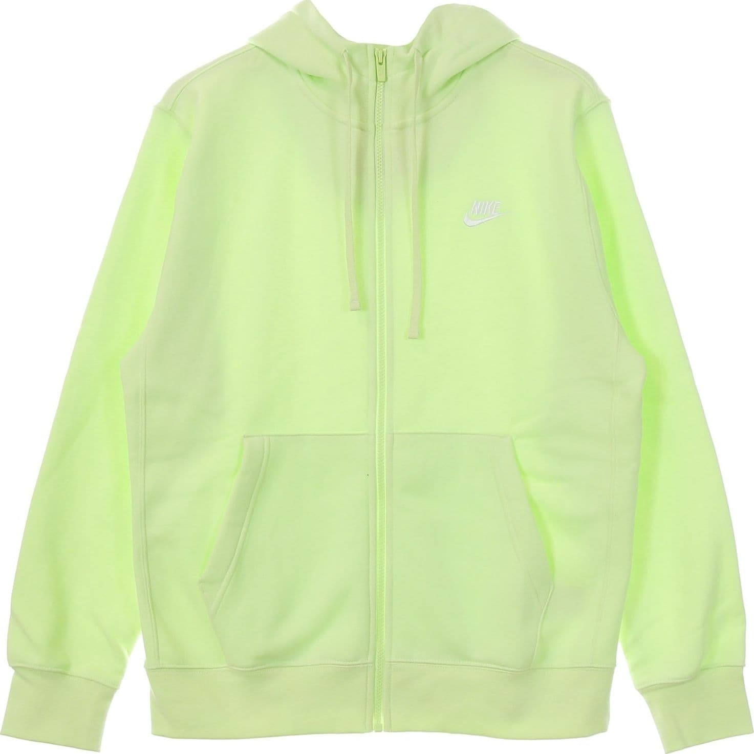 Nike Felpa Cappuccio Zip Uomo Sportswear Club Hoodie Lt Liquid Lime/lt Liquid Lime/white da uomo in Felpe con cappuccio Drestige - Casamassima, commercioVirtuoso.it