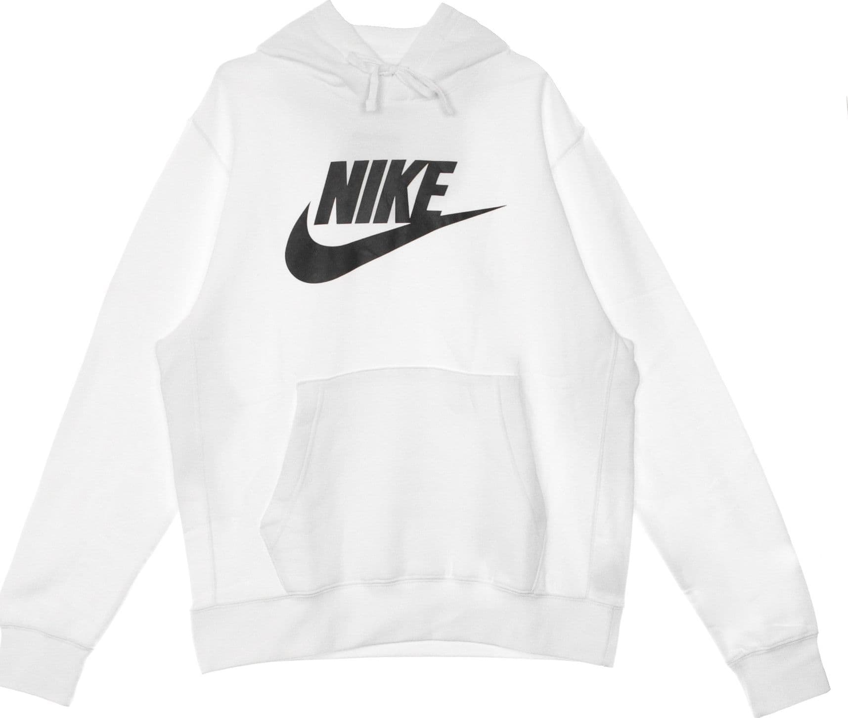Nike Felpa Cappuccio Uomo Club Hoodie Pullover Gx White/white/black da uomo in Felpe con cappuccio Drestige - Casamassima, commercioVirtuoso.it