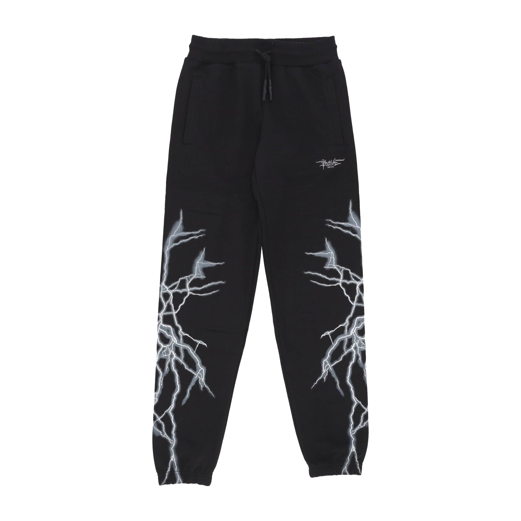 PHOBIA Pantalone Tuta Leggero Uomo Lateral Lightning Print Pants Black/white da uomo in Pantaloni sportivi Drestige - Casamassima, commercioVirtuoso.it