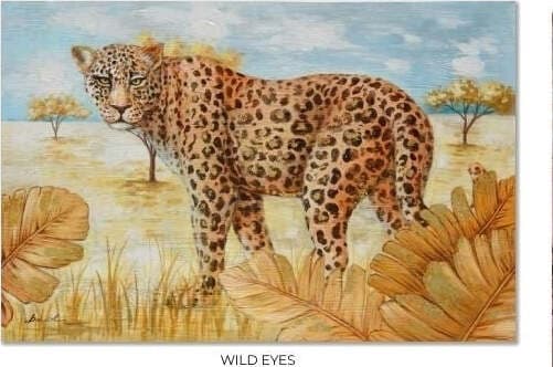 Wild Eyes 120x180 Cm Dipinto A Mano Su Pregiata Tela Di Cotone Casa e cucina/Decorazioni per interni/Arte/Dipinti Loft Uno di Casa - Catania, Commerciovirtuoso.it