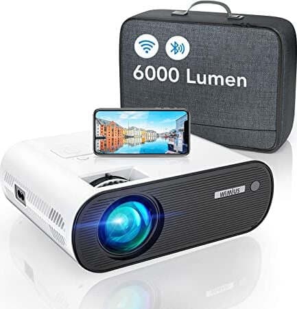 Wimius Proiettore Wifi Bluetooth, 6000 Lumen Mini Videoproiettore Portatile 1080p Full Hd Elettronica/Home Cinema TV e video/Proiettori BBuy - Battipaglia, Commerciovirtuoso.it