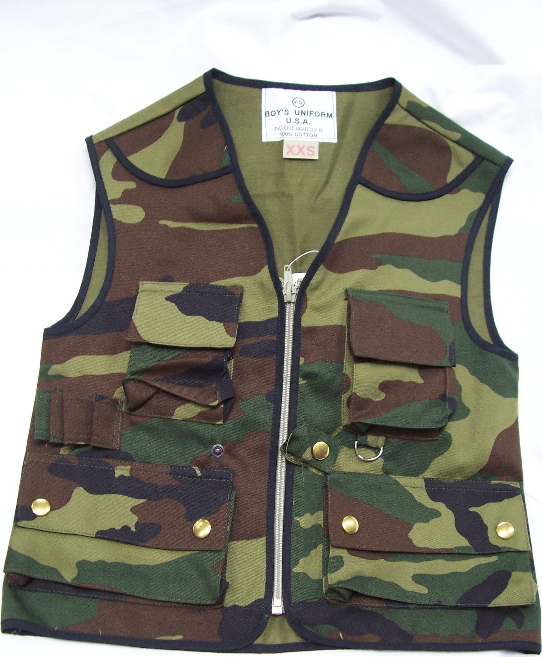Woodland Gilet Mimetico Bambino Gilet Tattico Militare Bimbo Cerniera Centrale E 4 Tasche Sul Davanti Sport e tempo libero/Sport/Softair/Tute mimetiche Il Distintivo - Pesaro, Commerciovirtuoso.it