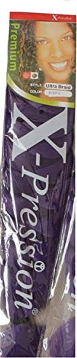 X-PRESSION NIGERIA EXTENSION PER CAPELLI - ALLUNGAMENTO ARTIFICIALE PER TRECCINE COLOUR PURPLE .
