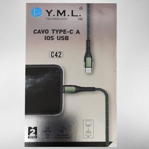 Yml Cavo Compatibile Per Ios Usb Mod.p18 2.1a Size 300cm