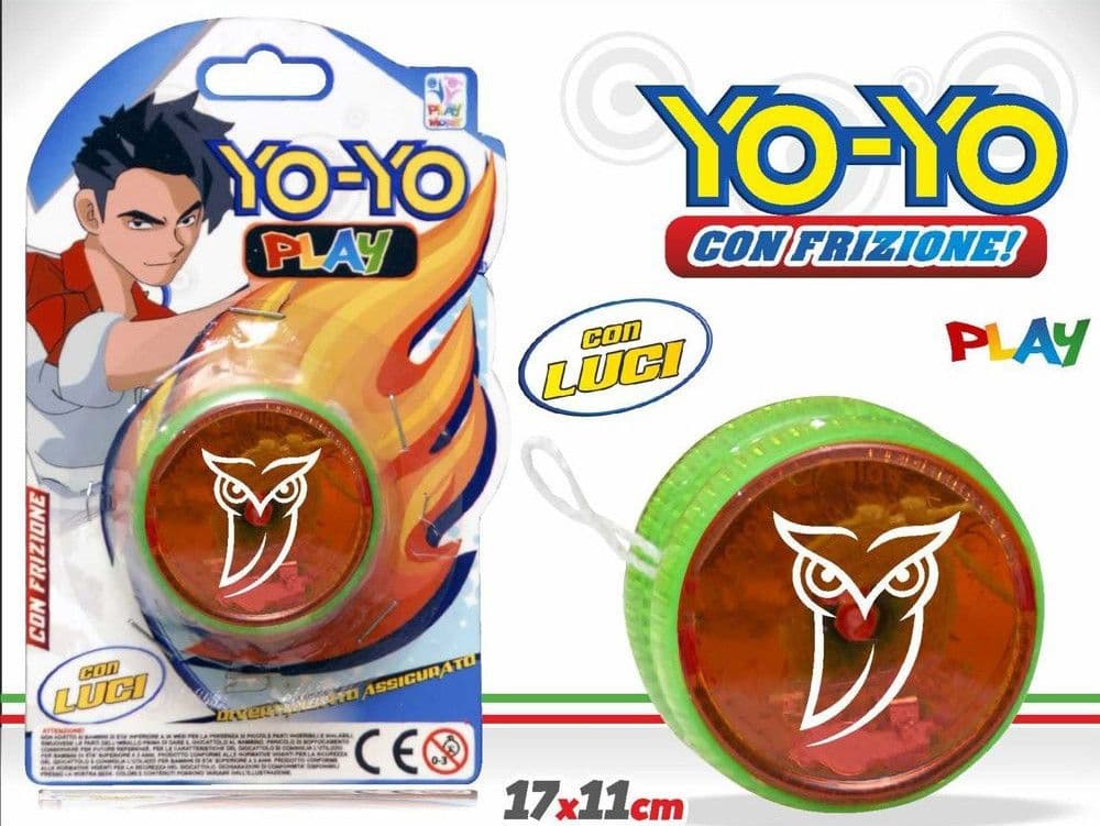 YOYO CON LUCI YO-YO CON FRIZIONE GIOCO PER BAMBINI LUMINOSO 2 PEZZI ASSORTITI