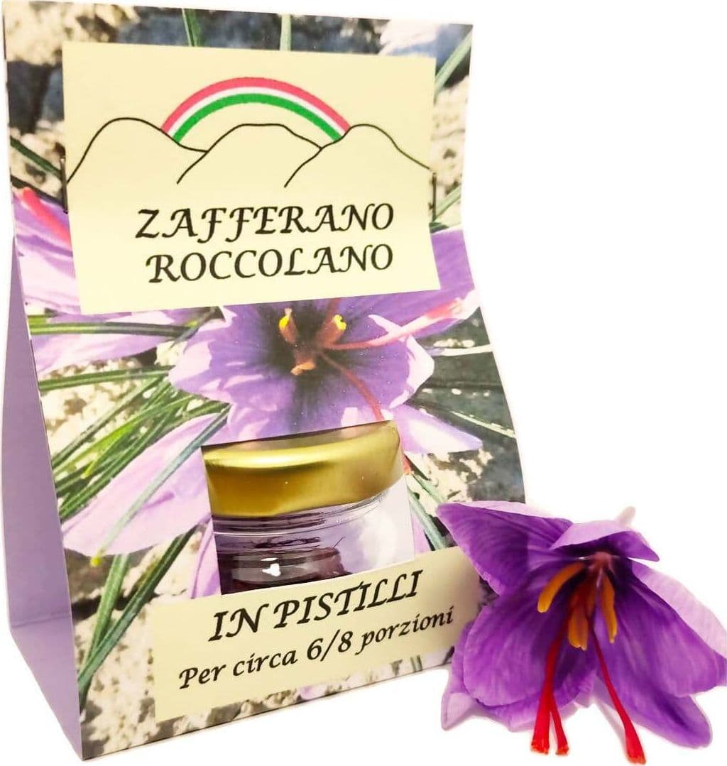 Zafferano in Pistilli Italiano "Roccolano" Stimmi di Zafferano Puro di Prima Categoria 0.20gr in Zafferano Azienda Agricola ’’Lo Zafferano", commercioVirtuoso.it