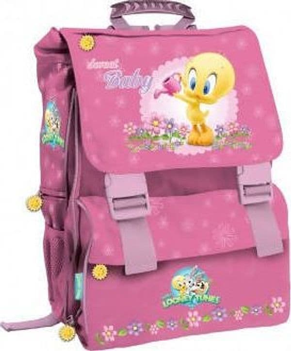 Zaino per Bambine Biembi Rosa Estensibile Baby Looney Tunes Tweety Con Spallacci Imbottiti E Regolabili E Tasconi Zaino per La Scuola 40x30x15cm in Zainetti per bambini Cartolibreria La Fenice - Spadafora, commercioVirtuoso.it