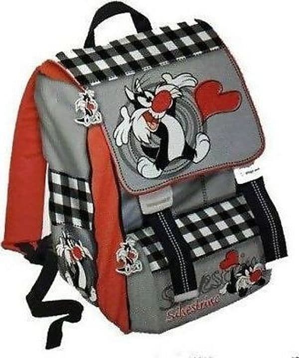 Zaino per Bambini Franco Panini Nero E Grigio Zaino per La Scuola Estensibile Fantasia Silvestro Con Spallacci Imbottiti Zaino Scuola 29x41x12,5 Cm Estensibile Franco Cosimo Panini in Zainetti per bambini Cartolibreria La Fenice - Spadafora, commercioVirtuoso.it