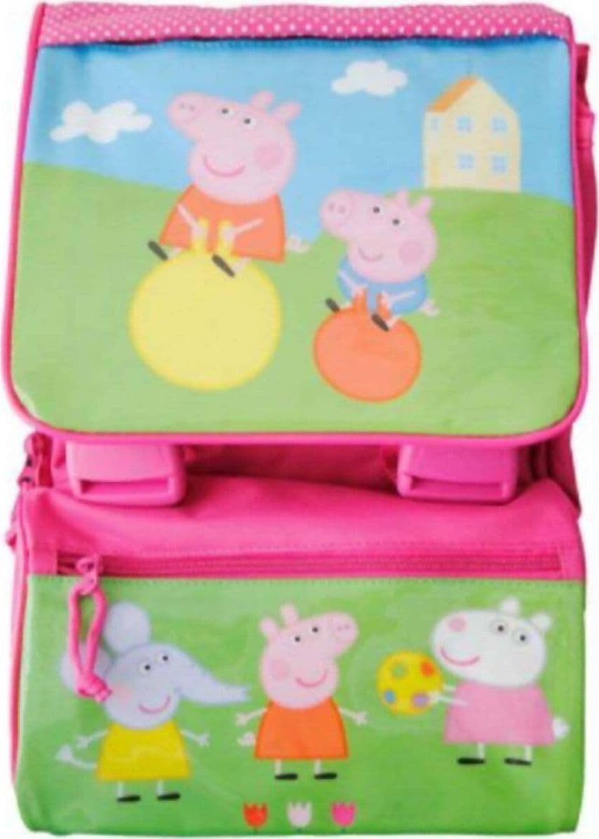 Zaino Per La Scuola Peppa Pig Rosa Con Patta Lucida Accademia Zaino Cartella Per Bambini Con Spallacci Regolabili Imbottiti Tasca Frontale 26x18x35 Cm in Zainetti per bambini Cartolibreria La Fenice - Spadafora, commercioVirtuoso.it