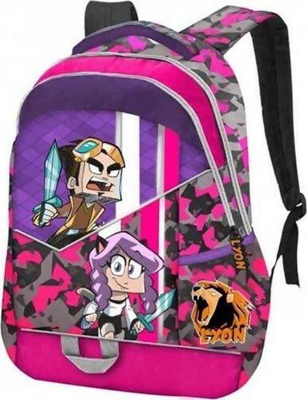 Zaino per La Scuola Zip Lyon Rosa Zaino Con Spallacci Regolabili 44 X33 X21cm Franco Cosimo Panini in Zaini per ragazzi Cartolibreria La Fenice - Spadafora, commercioVirtuoso.it