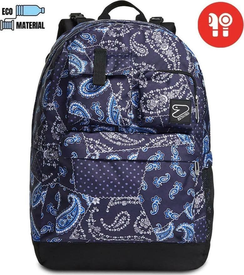 Zaino Scuola Reversible Pockets Seven Blue Cashmere Con Auricolari Zaino per Ragazzi Fantasia in Zaini per ragazzi Cartolibreria La Fenice - Spadafora, commercioVirtuoso.it