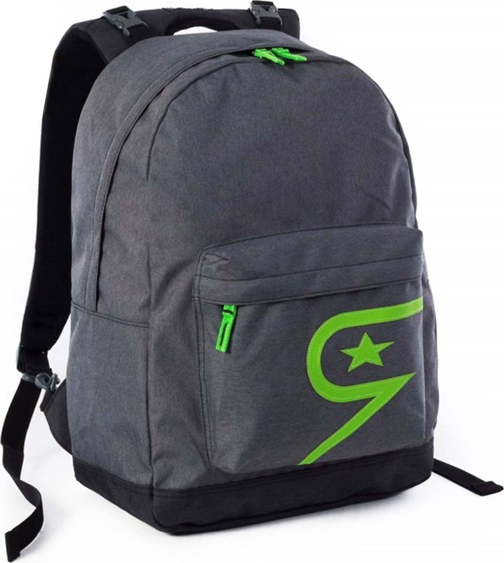 Zaino Scuola Seven Backpack Pro Double Project Grigio E Verde 24 Lt Tasca Frontale Schienale Imbottito in Zaini per ragazzi Cartolibreria La Fenice - Spadafora, commercioVirtuoso.it