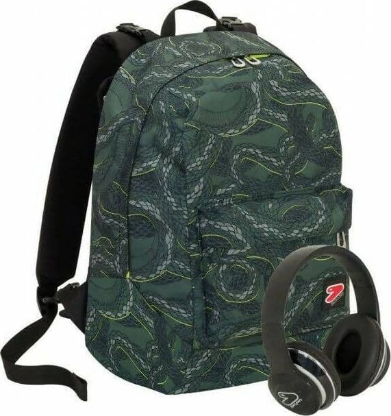 Zaino Scuola Seven Python Reversibile Con Cuffie Wireless 29lt Zaino Scuola Verde 2in1 in Zaini per ragazzi Cartolibreria La Fenice - Spadafora, commercioVirtuoso.it