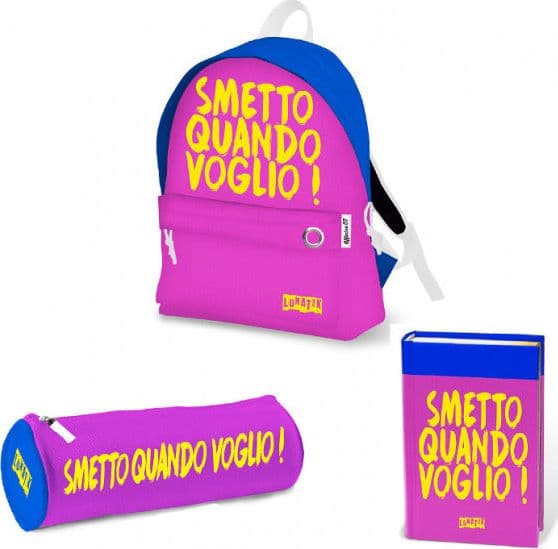 Zaino Smetto Quando Voglio Con Astuccio E Diario Cancelleria e prodotti per ufficio/Scuola e materiale didattico/Materiale scolastico/Cartelle e zaini per la scuola/Zaini per ragazzi Scontolo.net - Potenza, Commerciovirtuoso.it