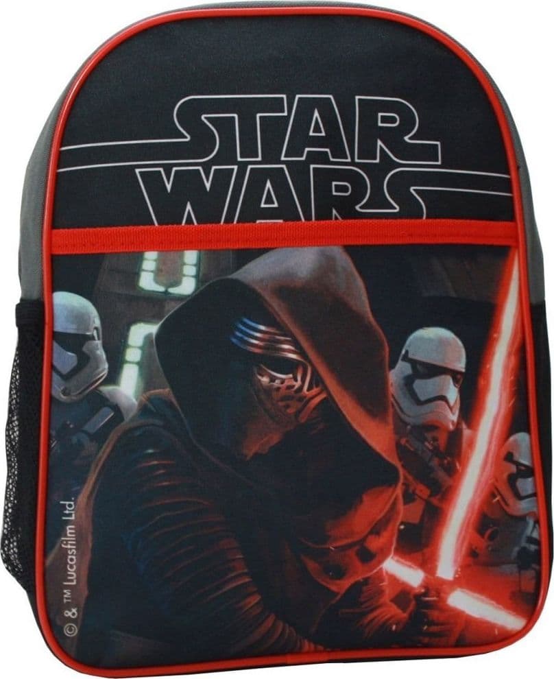 ZAINO STAR WARS GUERRE STELLARI NERO BAMBINI ASILO TEMPO LIBERO ELEMENTARI