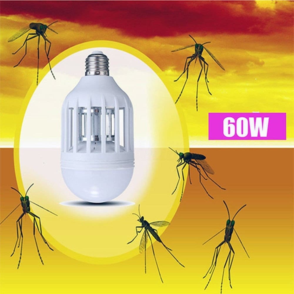 ZANZARA KILLER LAMPADINA LED E27 BULBO CON LUCE BLU ATTIRA E FULMINA ZANZARE Trade Shop italia - Napoli, Commerciovirtuoso.it