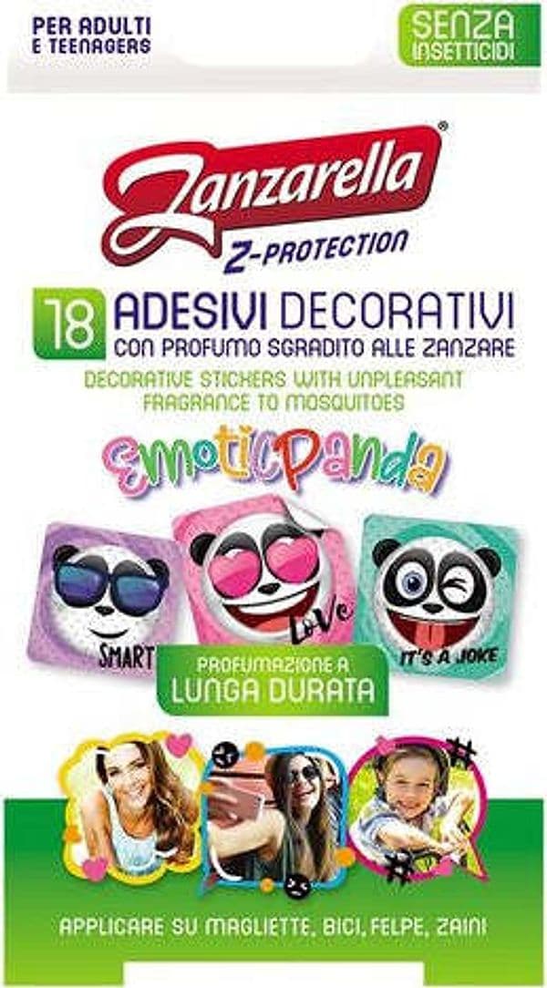 ZANZARELLA-Antizanzare-18-sticker-adesivi-per-adulti-e-teenagers-Z-PROTECTION