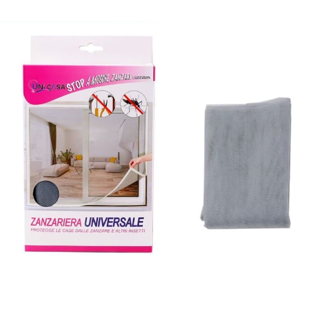Zanzariera Universale Finestra Grigia Adesiva Con Velcro 150x250cm Insetti 12925 Fai da te/Prodotti per la costruzione/Materiali da costruzione/Porte/Porte esterne/Porte con zanzariera Trade Shop italia - Napoli, Commerciovirtuoso.it