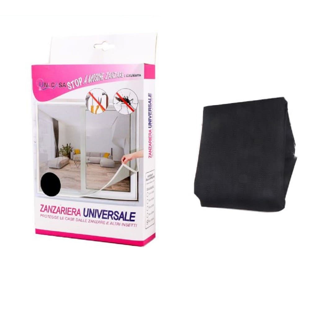 Zanzariera Universale Finestra Nera Adesiva Con Nastro In Velcro 150x220cm 12921 Fai da te/Prodotti per la costruzione/Materiali da costruzione/Porte/Porte esterne/Porte con zanzariera Trade Shop italia - Napoli, Commerciovirtuoso.it