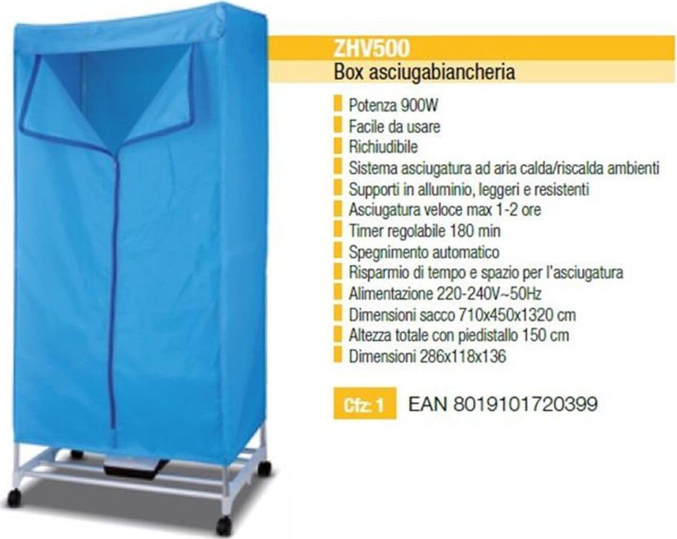 Zephir-ZHV500-Box-Asciugabiancheria