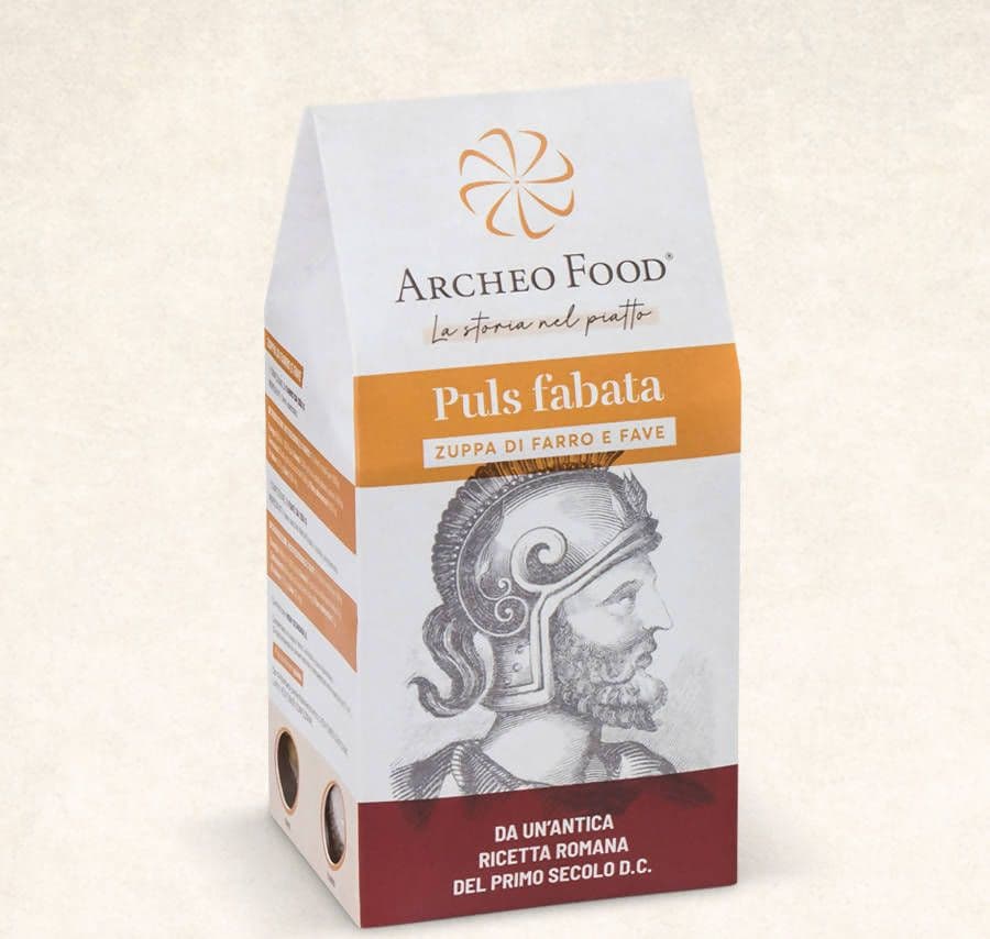 Zuppa di farro e fave Puls Fabata Preparato per Zuppa di Cereali e Legumi Zuppa Pronta Mini Food Box Archeo Food in Zuppe di verdura Archeo Food - La storia nel piatto, commercioVirtuoso.it