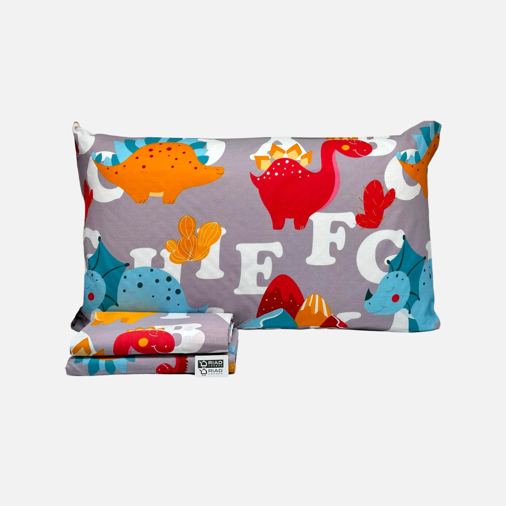Oduo Set di Lenzuola e Federe per la Cameretta, Microfibra Lenzuolo Sotto con Angoli Profondità 30cm con 2 Federe per Letto Singolo Matrimoniale King Size (Forme colorate,140x200x30cm