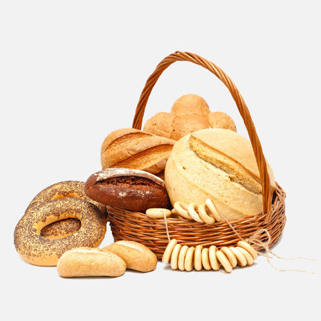 Cesti regalo con pane e prodotti da forno
