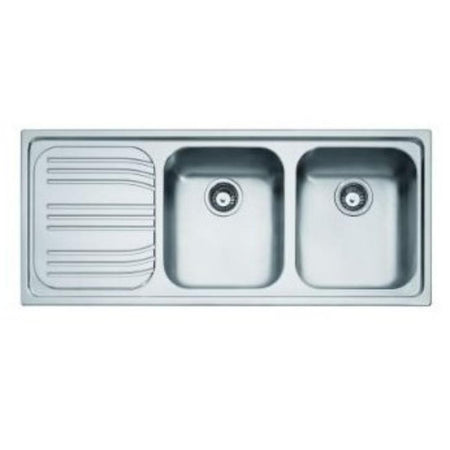 Lavello Sottopiano Franke Radar RRX 621 2 Vasche Acciaio Inox Rettangolare