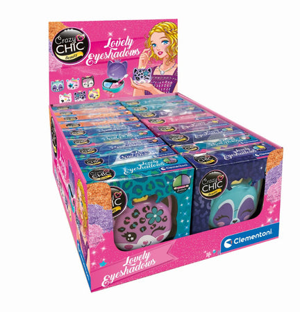 Crazy Chic Ombretti Animals Mini Cofanetto Make Up Clementoni