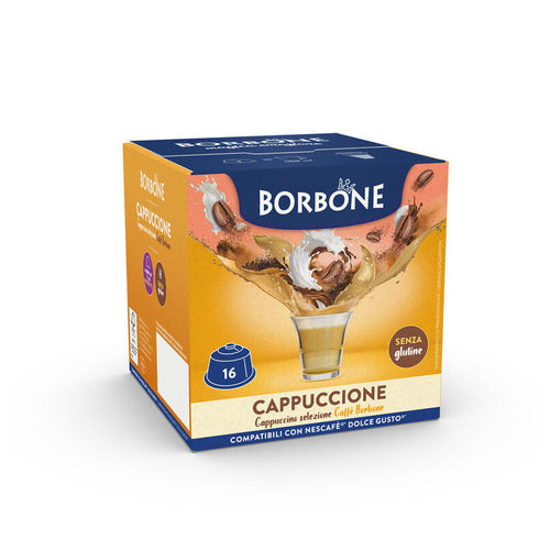 Caffè Borbone Cappuccione Capsule Dolce Gusto Senza Glutine 16 Pezzi