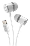 Cuffie In-Ear USB-C con Microfono SBS Studio Mix 100 - Bianco