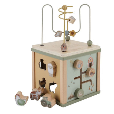 Cubo Multi-attività Little Dutch Activity Cube - Legno Farm