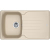Lavello da Incasso Franke AZG 611-86 Fragranite Beige con Scolapiatti 86x50 cm