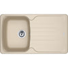 Lavello da Incasso Franke AZG 611-86 Fragranite Beige con Scolapiatti 86x50 cm