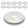 *STOCK* n.10 Portafaretti In Gesso Ceramico spirale ad incasso Diametro 120 35W GU10 IP20