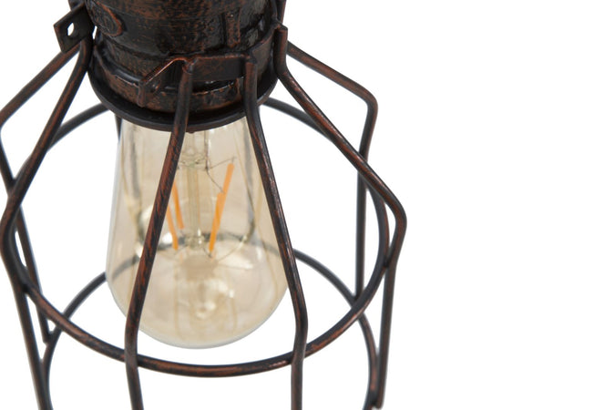 Lampadario "Manhattan" in metallo stile tubatura per interni