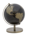 Mappamondo girevole con base in metallo per decorazione interni