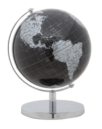 Mappamondo girevole con base in metallo per decorazione interni